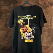 Rare Bootsy Collins Gift For Fan Unisex Gift For Fan S To 5xl T-Shirt - Black - View 1