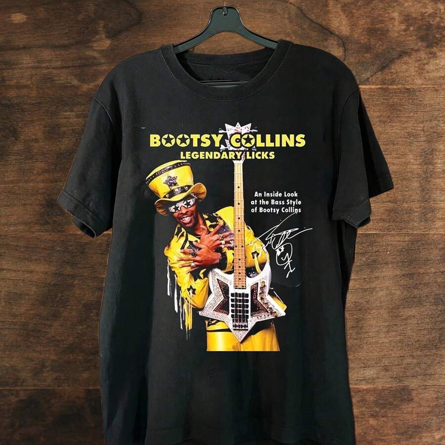 Rare Bootsy Collins Gift For Fan Unisex Gift For Fan S To 5xl T-Shirt - Black - View 1