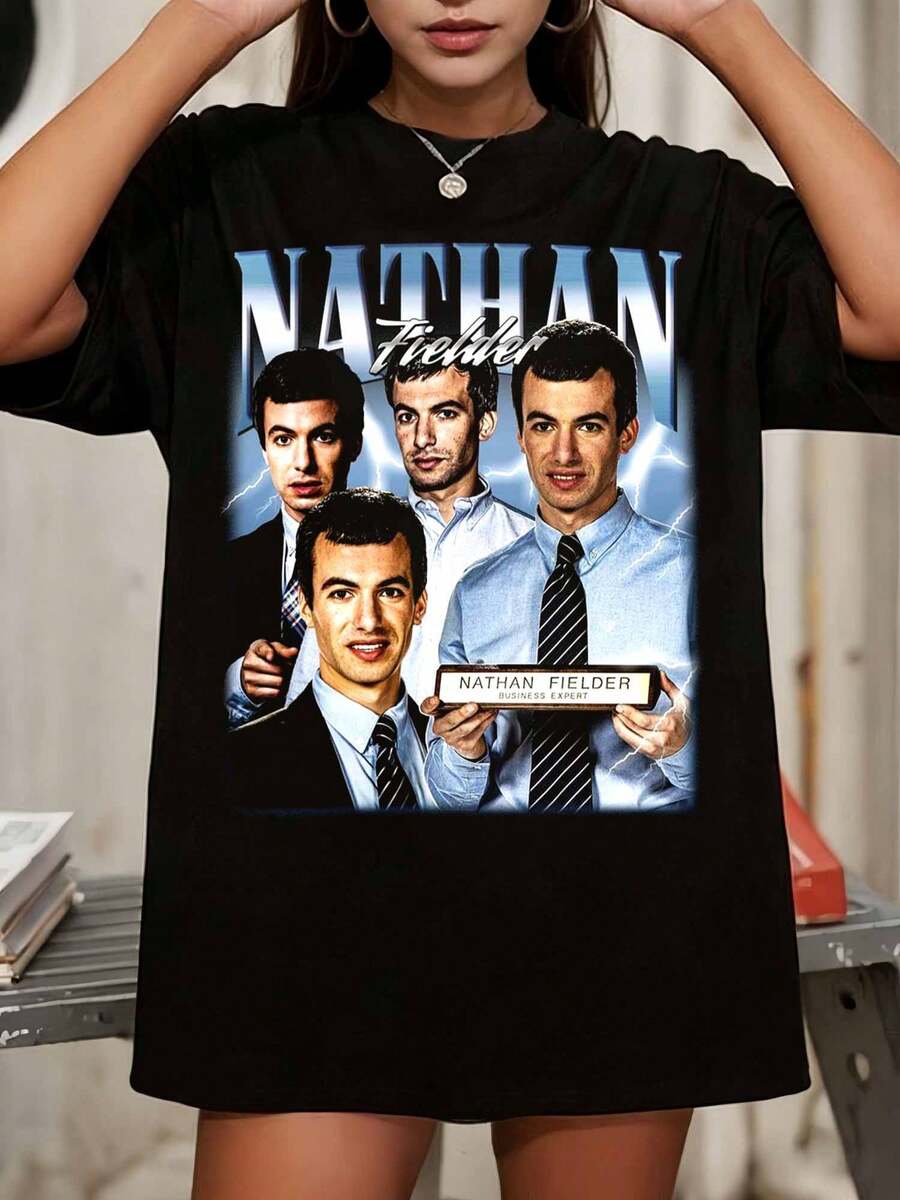 Nathan Fielder Vintage Shirt _ Unisex T-Shirt, Sweatshirt, Hoodie, Crewneck, Fan Tee Gift For Comedy Fans - Black - View 1