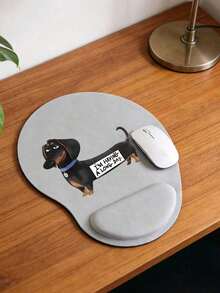 可爱腊肠犬造型鼠标垫带腕托 - 可爱的腊肠犬设计，理想的办公用品和桌面配件，适合家庭办公室使用。符合人体工学的腕托鼠标垫，防滑记忆海绵材质，舒适亲肤，保护桌面，适合游戏、办公等多种场景，防滑设计，适用于办公电脑、笔记本电脑和家用电脑。毕业季纪念品，母亲节、开学季和春季的完美礼物。 - 查看 8