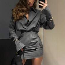 Women Two-Piece Outfits - Dark Grey - View 2
