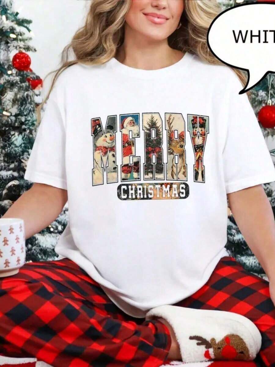 1 Piece ® Adorable Volleyball Mom T-Shirt, Pet Bow T-Shirt, Cute Bow T-Shirt For School Spirit, Bump Spike, Volleyball, 180g, 100% Cotton - 白色 8 - 查看 1