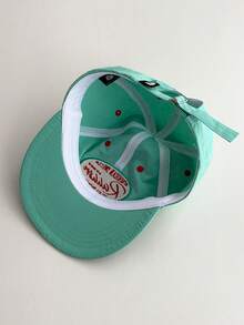 Mũ lưỡi trai unisex mềm mại, kiểu dáng retro, in chữ, tối giản, che nắng, mũ snapback nhanh khô, vành phẳng, thích hợp cho hoạt động ngoài trời, màu xanh lá cây. - Ngôi sao chữ cái hình bầu dục - Xem 7