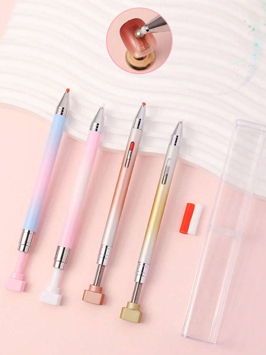 豪华DIY钻石画画笔套装，多功能艺术工具套装，包含自粘钻石、合成宝石拾取器和可填充蜡