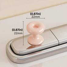 2pcs Donut Shaped Toilet Flush Button Extender, Nail Protector Flush Press Tool, Universal Bathroom Accessory, Easy-Press Design For Long Nails, Practical Helper For Daily Home Toilet Use - Button Accessories - View 4