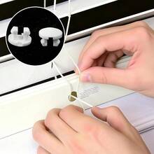 12 PCS Bottom Rail Cord Cover Button, White Color Tape Lock Plug Bottom Rail Button Plastic Horizontal Blinds Replacement Parts For Horizontal Blinds(15.5mm/0.6in) - Default - View 4