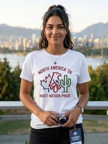 Camiseta Retro de Fútbol '26 de Norteamérica – Orgullo de los países anfitriones: Canadá, EE. UU., México - Negro - Ver 6