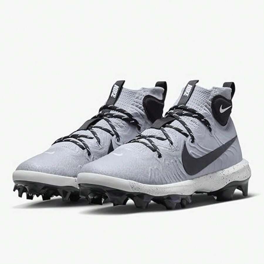 Nike Alpha Huarache NXT MCS DJ6519-003 Men's Gray Molded Baseball Cleats LIQ608 - Grey - View 1