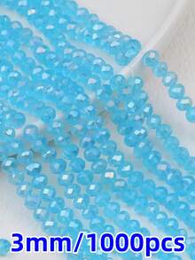 600Pcs 3mm AB Color Faceted Crystal Glass Beads, Rondelle Loose Spacer Beads For Jewelry Making DIY Crafts Wind Chimes Suncatchers Bracelets Necklaces - Multicolor - View 23