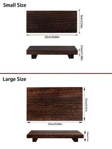 Raised Wooden Tray - A Decorative Base For The Bathroom, Ideal For Displaying Soaps, Vessels, Plants, Jars, Candles, And More. - Multicolor - View 5