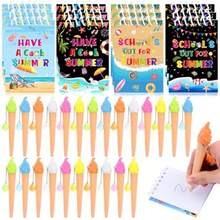 48 Pcs End Of Year Gifts Summer Gift Graduation Gift Beach Notepads With Ice Cream Pen For Teacher Student Pool Beach Birthday - 如圖 - 查看 8