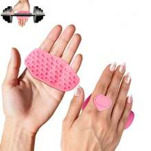 2 piezas de agarres de silicona, adecuados para levantamiento de pesas, dominadas y entrenamiento físico, unisex - Multicolor - Ver 6
