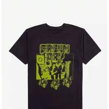 Camiseta Green Day Nimrod para hombre y mujer, camiseta corta estilo American R Band, camiseta Y2K transpirable de talla grande, camisetas vintage para hombre, ropa de 220 g, camiseta de algodón suave para hombre y mujer, confeccionada con un tejido premium duradero y agradable al tacto, adecuada para todo tipo de cuerpo y para uso diario. Camisetas casuales ligeras y transpirables, conjuntos elegantes para otoño, perfectas para la vida diaria, actividades al aire libre, viajes, vacaciones y diversas fiestas temáticas durante todo el año. - Negro - Ver 1