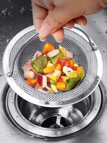 3/1pc Stainless Steel Sink Strainer, Kitchen Accessory, Fits Most Sink Drains, Food Collector, Sink Filter, Steel Sink Strainer, Birthday, Kitchen, Kitchen Accessory, Autumn Decor - View 4