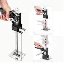 Ein zweiteiliges Arbeitsheber-Set mit einer Hubhöhe von 38,1 cm. Dieser multifunktionale, kraftsparende Heber eignet sich für Türen und Holzbretter – ein praktisches Hebewerkzeug und ein energiesparender Helfer bei Montage- und Renovierungsarbeiten. - A - Übersicht 8