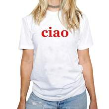 Versatile Casual T-Shirt In European And American Style With Minimalist American-Style Red Letter Print, Round Neck And Short Sleeves. - 白色短袖 - 查看 1