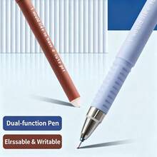 6pcs Fox Shaped Erasable Pens Set, 6 Colors Ink, Smooth Writing, Built-In Eraser, Classroom Gift, Suitable For Note-Taking, Writing, Diary, Homework, Office, Back To School Stationery - Multicolor - View 7