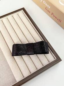1 Stück Damen minimalistische elegante lässige mädchenhafte einfarbige doppellagige quadratische Schleife Haarspange, Eisenlegierung Entenclip, geeignet für tägliches Pendeln, Outfit-Kombination, Outdoor-Aktivitäten, Fotografie und jeden Anlass, Bobby Pin, Haarklammern - Verschiedenfarbig - Übersicht 12