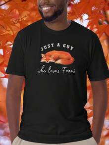 ONLY A BOY WHO LOVES FOXES T1S1Hirt The Fox Of M1en T S1Hirt Red Fox Lover S1Hirt Saa To The Fox S1Hirt Anti-Fox Hunting T1S1Hirt Fox SaA1Je. - 黑色 - 查看 1