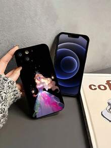 Princesa rubia con vestido rosa brillante, tema de celebración.funda de teléfono Fundas compatibles con ,Apple,VIVO,OPPO,,, y Honor.Fabricadas en silicona TPU,ofrecen protección contra golpes y caídas.regalos para mamá - Negro - Ver 4