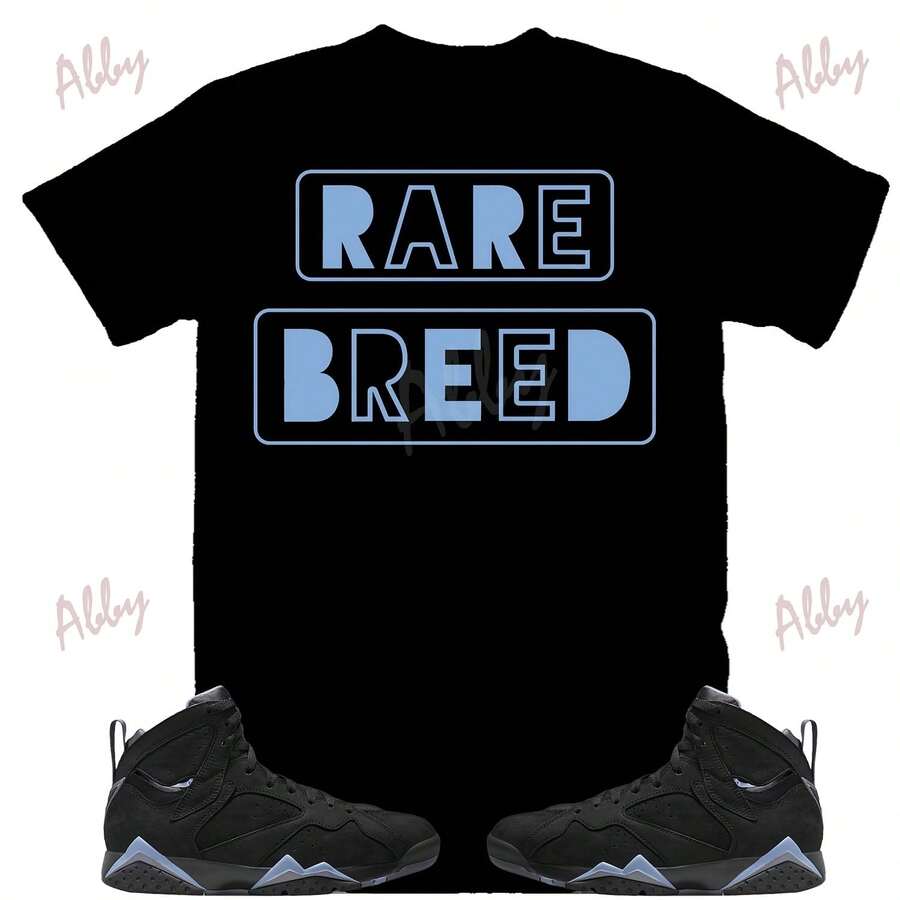 Camiseta Rare Breed para combinar con Retro 7 Chambray, camiseta Jordans 7 Chambray, camiseta Retro 7 Chambray - forma - Ver 1