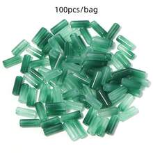 100 hạt/gói hạt nhựa acrylic giả ngọc bích màu vân mây, hạt trang trí vòng tay, dây chuyền thời trang thanh lịch, thích hợp cho nam và nữ tự làm trang sức mùa xuân/hè. - Hạt ngọc bích hình ống - Xem 18