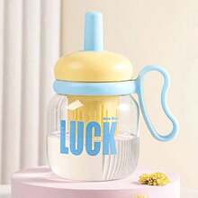 1pc 780ml/26.37oz Water Bottle, Large Capacity, Tea Infuser, Shatterproof, Heat-Resistant, Portable, Suitable For Students & Office, Summer - Multicolor - View 2