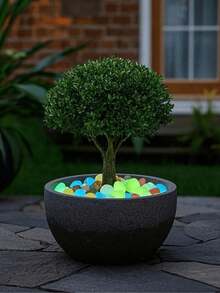 500/1000pcs Luminous Garden Pebbles Stones, Colorful Glow Stones, For Garden Lawn Courtyard, Home Outdoor Walkway Corridor And Aquarium Decoration, Luminous Stones Perfect For Fish Tank, Path, Flower Bed, Potted Plant, Driveway DIY Design, Home Decor (Color Style Random) - Multicolor - View 8