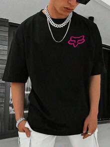 Camisetas de Verano 2026, Camiseta de Motociclismo Todoterreno, Camiseta  Rosa Tinta con Patrón de Doble Cara, Camiseta de Manga Corta de Algodón Puro para Hombre, Camisa para Hombre, Adecuada para Usar Todo el Año, Apta para Hombres y Mujeres, Ideal para Uso Diario y como Regalo para Amigos y Familiares, para Actividades al Aire Libre, Regalos Navideños, Ropa de Navidad para Hombre, El Mejor Regalo para Novios, Camisetas Holgadas y Cómodas. - Negro - Ver 2
