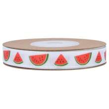 1 Roll Colorful Fruit Polyester Ribbon, Back To School Apple Ribbon, Orange Lemon Blueberry Printed Ribbon, Gift Wrapping Ribbon, Handmade DIY Candy Decoration Ribbon - 1cm-10 Sizes - View 8