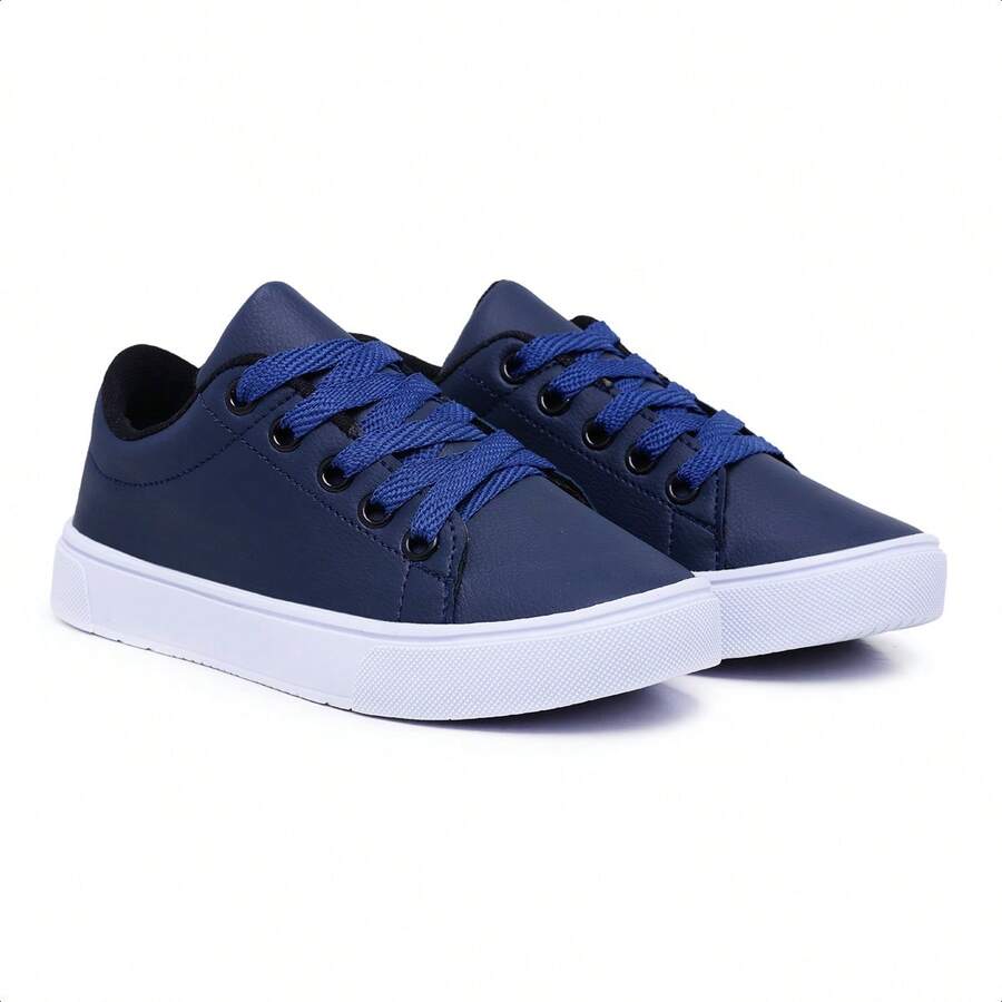 Boys' Comfortable Basic Lightweight School Sneakers - Blue - View 1