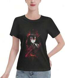 Simple Casual Crew Neck Anime Akame Ga Kill Akame Summer Kids T-Shirt Short Sleeve Casual Crew Neck Creative And Fun Cartoon T-Shirts For Toddler Boys And Girls Y2k T-Shirt Shirt - 白色 - 查看 6