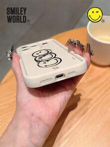 Smiley World Expression SmileyWorld® | 1 件装防震全包覆 TPU 材质高光泽智能手机壳，笑脸图案，UV 印刷，兼容 17、16、15、14、13、12、11 Pro Max，适合作为节日礼物、日常通勤使用，防摔高品质设计 - 彩色 - 查看 7