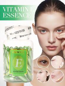 2 Pack Vitamin E Facial Essence Capsules, 120 Softgel Capsules Total, Moisturizing & Nourishing Skin Care Serum, Hydrating & Revitalizing Face Treatment For Soft, Smooth & Radiant Skin, 2 Colors (Golden & Green) - Nhiều màu - Xem 2