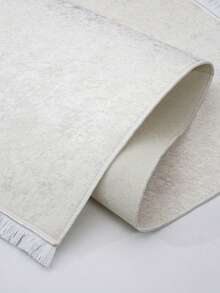 Modern Ivory Area Rug For Living Room | Soft Minimalist Contemporary Carpet Made In Turkey - Beige - View 4
