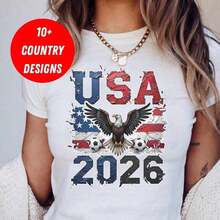 2026  Jersey Canada Mexico USA, 2026 World Cup Soccer, World Cup Jersey, Unisex Soccer Jersey, 2026 World Cup - 白色 3 - 查看 6