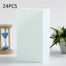 24个粉彩派对礼品纸袋，糖果礼品袋，带贴纸，尺寸为5.1 x 3.2 x 9.5英寸，适用于节日、婴儿派对、生日、婚礼、周年纪念派对等场合。 - 彩色 - 查看 23