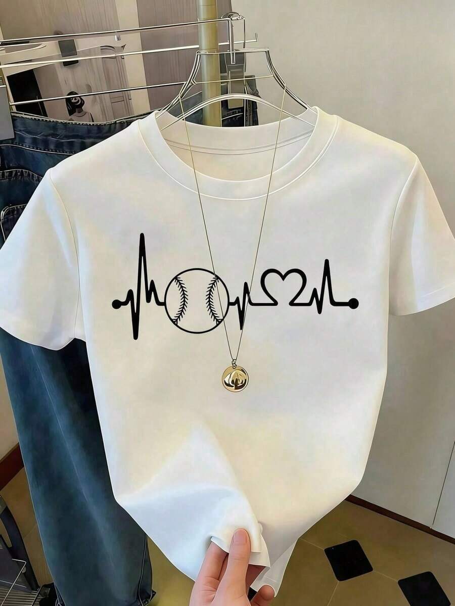 New! Women's Short-Sleeved Blouse, Plain Design, Ideal For Lounging At Home Or Casual Wear. Limited Time Offer. Beautiful, Comfortable Blouse With A Regular Length. Machine Washable. - Vintage Street Style Unisex Loose Cotton Short Sleeve Crew Neck T-Shirt. Women's Blouses, Women's T-Shirts, Casual Blouses For Ladies. - 白色的 - 查看 1