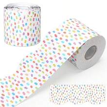 Zonon - Tablero de anuncios de 65 pies, bordes de lunares blancos y negros, decorativos, rectos, ondulados, bordes enrollados, bordes de regreso a la escuela, decoración de bordes de boletines para el - sencillo y clásico - Ver 2