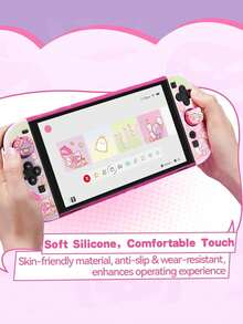GeekShare 4pcs Plush Bear Design Silicone Thumb Grip Joystick Caps For Nintendo Switch 2/Switch 2 Pro, Gaming Accessories - View 5