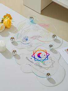 1 件不对称亚克力珠宝展示托盘收纳盒，家居化妆品/化妆品/小饰品收纳架圣诞礼物 - 無色 - 查看 11