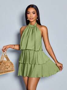 Conjuntos de verano, ropa de verano, atuendo para conciertos, atuendos de fiesta para mujeres, atuendos de festival, atuendos de vacaciones, atuendos casuales de negocios para mujer, atuendos de playa para mujer, atuendos de oficina para mujeres, - Verde - Ver 4