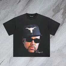 Pimp C Big Head T-Shirt - Black - View 7