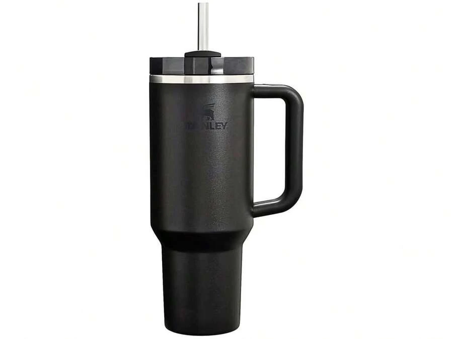 STANLEY Quencher H2.0 Flowstate 3-Position Lid 40oz Tumbler With Straw, Black - Black - View 1