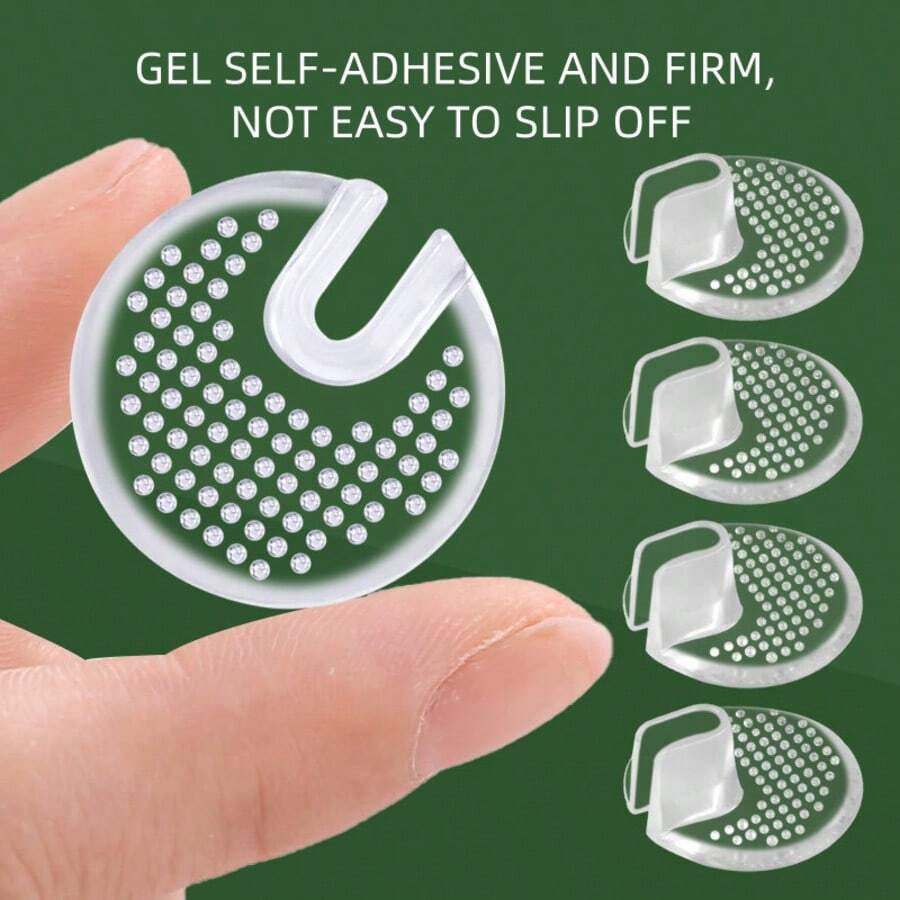 Flip Flops With Silicone Anti-Slip Pads, Super Soft, Pain & Friction Relief, Summer Foot Care Essential - Transparent 2 Pairs - View 1
