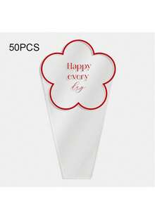 1/50 túi quà hoa trong suốt, thích hợp cho Ngày Valentine, Ngày của Mẹ, Sinh nhật, Đám cưới, Lễ tốt nghiệp và các dịp lễ kỷ niệm khác. - nhiều màu - Xem 15