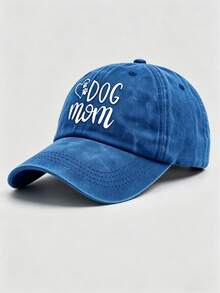 Gorra de béisbol casual unisex con bordado de lema, estampado y lavado desgastado, sombrero protector solar para exteriores - Multicolor - Ver 11