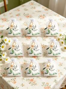 30pcs/15pcs "Panda Forest" Themed Keychain Gift Set – Featuring Cute Cartoon Panda Designs And Bamboo Elements, This Set Is The Perfect Choice For Birthdays, Animal-Themed Parties, Weddings, Themed Gatherings, And More. - One Size Fits All - View 4