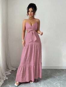 Women Midi Dresses - 老玫瑰 - 查看 6