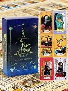 Cute Cartoon Ghost Mom Tarot Cards Standard Tarot Deck Beginner Divination Board Game - Multicolor - View 2